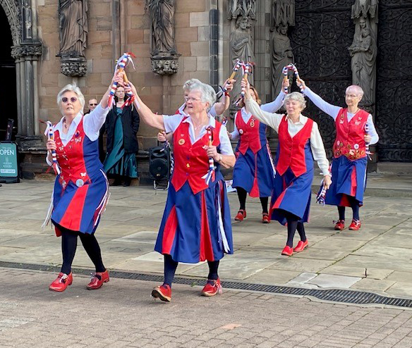 Dancing with an audience in Lichfield
