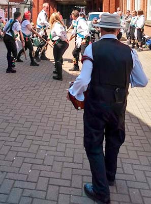 One of our former musicians now playing for Bedcote Morris
